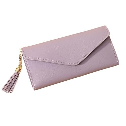 Münzgeldbörsen for Damen Geldbörsen aus Leder for Damen Kompakte Clutch for Damen Tragbare Clutch Einfache Kartenbörse Kleine Geldbörse for Damen Mehrere Kartenfächer und Geldfächer Mittlere Kapazität von KCHYCV