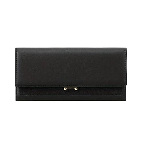 Münzgeldbörsen for Damen Geldbörsen aus Leder for Damen Kompakte Clutch for Damen Tragbare Clutch Einfache Kartenbörse Kleine Geldbörse for Damen Mehrere Kartenfächer und Geldfächer Mittlere Kapazität von KCHYCV
