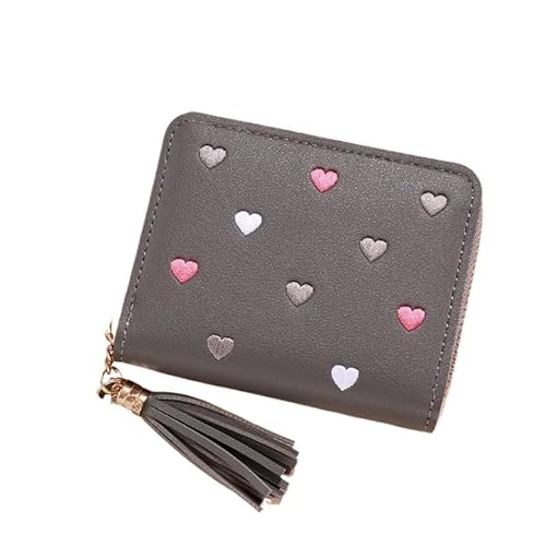 Münzgeldbörsen for Damen Geldbörsen aus Leder for Damen Kompakte Clutch for Damen Tragbare Clutch Einfache Kartenbörse Kleine Geldbörse for Damen Mehrere Kartenfächer und Geldfächer Mittlere Kapazität von KCHYCV