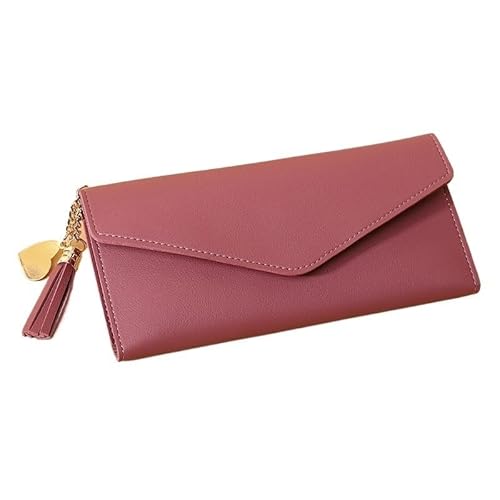 Münzgeldbörsen for Damen Geldbörsen aus Leder for Damen Kompakte Clutch for Damen Tragbare Clutch Einfache Kartenbörse Kleine Geldbörse for Damen Mehrere Kartenfächer und Geldfächer Mittlere Kapazität von KCHYCV
