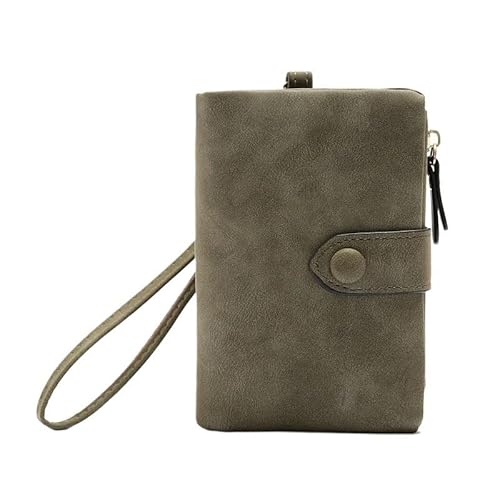Münzgeldbörsen for Damen Geldbörsen aus Leder for Damen Kompakte Clutch for Damen Tragbare Clutch Einfache Kartenbörse Kleine Geldbörse for Damen Mehrere Kartenfächer und Geldfächer Mittlere Kapazität von KCHYCV