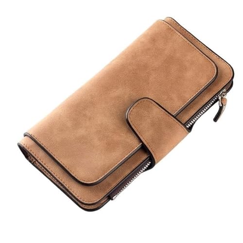 Münzgeldbörsen for Damen Geldbörsen aus Leder for Damen Kompakte Clutch for Damen Tragbare Clutch Einfache Kartenbörse Kleine Geldbörse for Damen Mehrere Kartenfächer und Geldfächer Mittlere Kapazität von KCHYCV