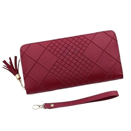 Münzgeldbörsen for Damen Geldbörsen aus Leder for Damen Kompakte Clutch for Damen Tragbare Clutch Einfache Kartenbörse Kleine Geldbörse for Damen Mehrere Kartenfächer und Geldfächer Mittlere Kapazität von KCHYCV