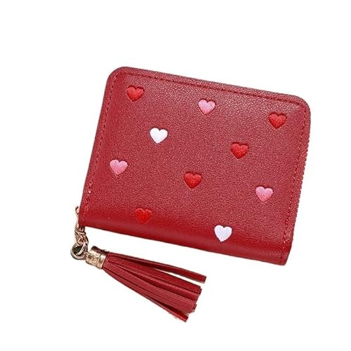 Münzgeldbörsen for Damen Geldbörsen aus Leder for Damen Kompakte Clutch for Damen Tragbare Clutch Einfache Kartenbörse Kleine Geldbörse for Damen Mehrere Kartenfächer und Geldfächer Mittlere Kapazität von KCHYCV