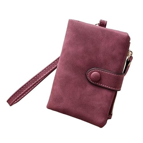 Münzgeldbörsen for Damen Geldbörsen aus Leder for Damen Kompakte Clutch for Damen Tragbare Clutch Einfache Kartenbörse Kleine Geldbörse for Damen Mehrere Kartenfächer und Geldfächer Mittlere Kapazität von KCHYCV