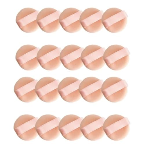 Puderquaste for Fixieren, Puderquaste for Damen-Make-up, Puderquaste for Nass- und Trockenanwendungen, wiederverwendbare Puderquaste(20Pcs 3.5cm) von KCHYCV
