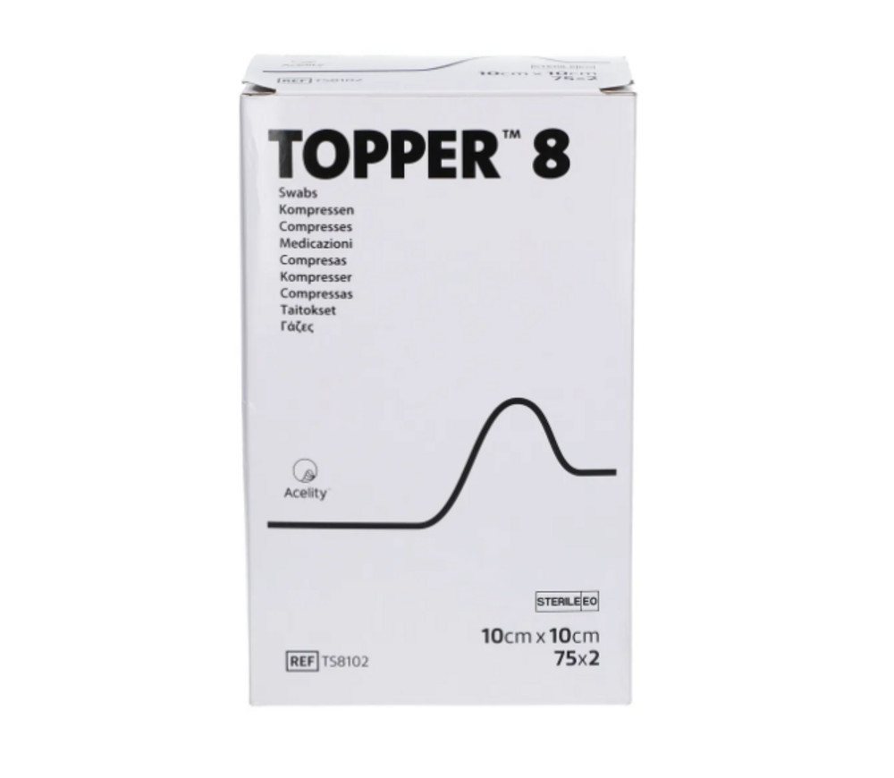 KCI Medizinprodukte Gips-und Verbandschutz Topper 8 Kompressen steril 10 x 10 cm, Hautfreundliche Kompressen KCI Medizinprodukte Gips-und Verbandschutz Topper 8 Kompressen steril 10 x 10 cm, Hautfreundliche Kompressen von KCI Medizinprodukte