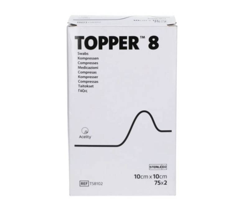 KCI Medizinprodukte Gips-und Verbandschutz Topper 8 Kompressen steril 10 x 10 cm, Hautfreundliche Kompressen KCI Medizinprodukte Gips-und Verbandschutz Topper 8 Kompressen steril 10 x 10 cm, Hautfreundliche Kompressen von KCI Medizinprodukte