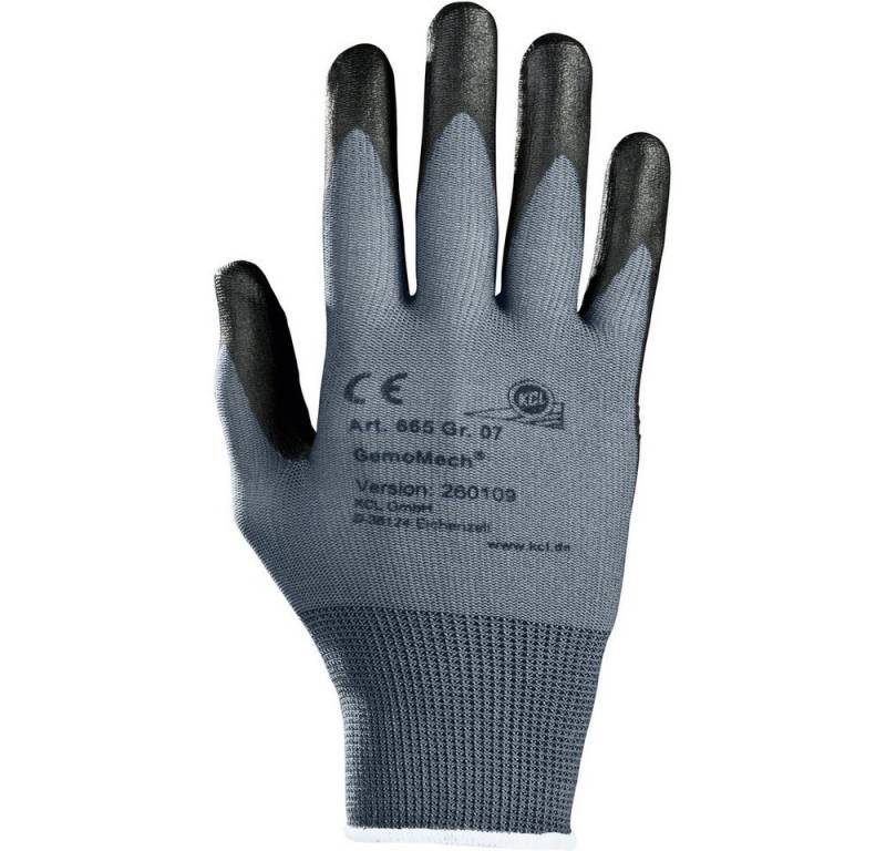 KCL Arbeitshandschuhe KCL GemoMech 665 665-10 Polyurethan Arbeitshandschuh Größe (Handschuhe von KCL