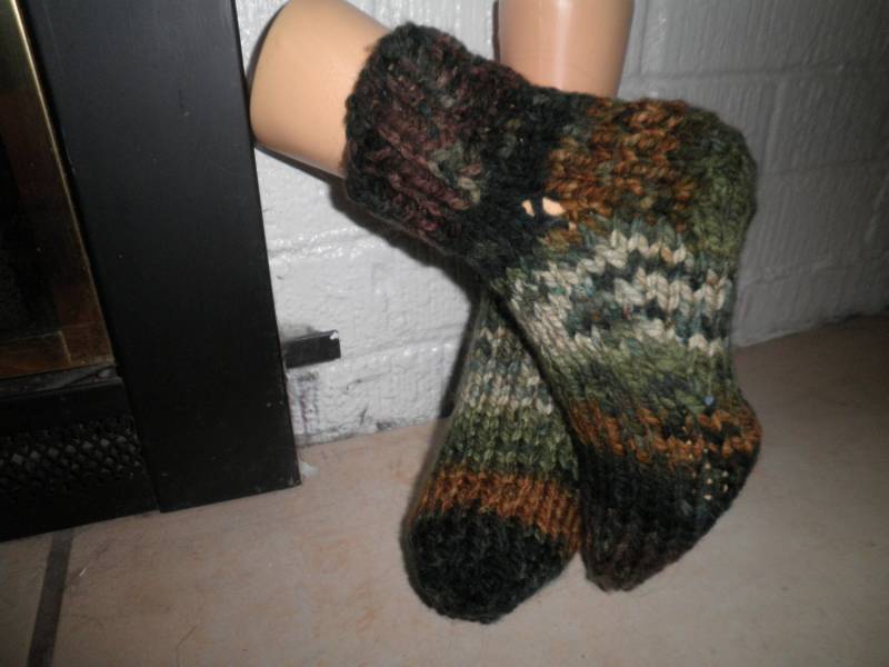 Hausschuhe Socken, Handgestrickt, Grösse M-xl Hausschuhe Socken, Handgestrickt, Grösse M-xl von KCNdesigns