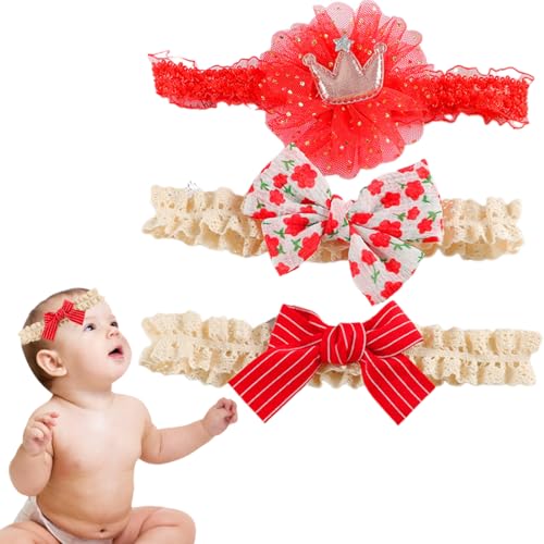 3 Stück Baby Haarband Baby Stirnbänder Baby Mädchen Nylon Stirnband Neugeborene Kleinkinder Haarbänder und Bögen Kinder Haarschmuck 3 Stück Baby Haarband Baby Stirnbänder Baby Mädchen Nylon Stirnband Neugeborene Kleinkinder Haarbänder und Bögen Kinder Haarschmuck von KCOQINA