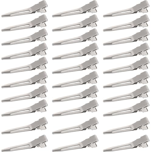 geeignet für Mädchen Haarstyling DIY,30 Stück EnteBill Haarspangen Silber Haarclips 5,5 cm Haarklemmen Friseur Alligator Clips Metall Haarspangen für Haarklammern Damen Spangen Friseursalon geeignet für Mädchen Haarstyling DIY,30 Stück EnteBill Haarspangen Silber Haarclips 5,5 cm Haarklemmen Friseur Alligator Clips Metall Haarspangen für Haarklammern Damen Spangen Friseursalon von KCOQINA
