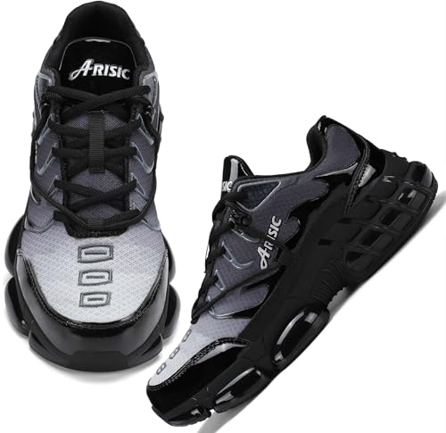 stahlschuhe Herren Arbeitsschuhe unzerstörbar leichte Stahlkappe rutschfest Sicherheitsschuhe pannensicher zusammengesetzte Spitze, Grau, 42 EU von KCVTD