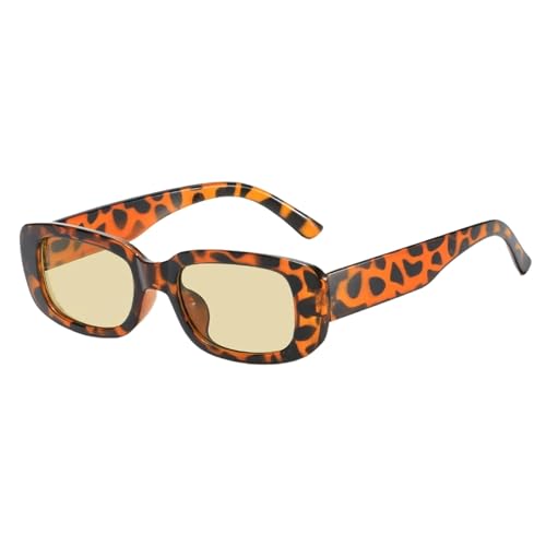 KCYSLY Damen-Sonnenbrille Männer Und Frauen Mode Vintage Beliebte Quadratische Rahmen Sonnenbrille Uv-Schutz-T-Als Bild von KCYSLY