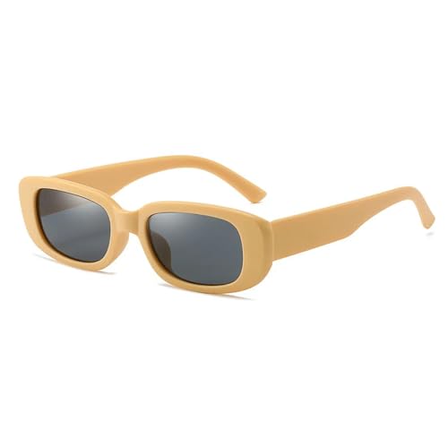 KCYSLY Damen-Sonnenbrille Männer Und Frauen Mode Vintage Beliebte Quadratische Rahmen Sonnenbrille Uv-Schutz-V-Als Bild von KCYSLY