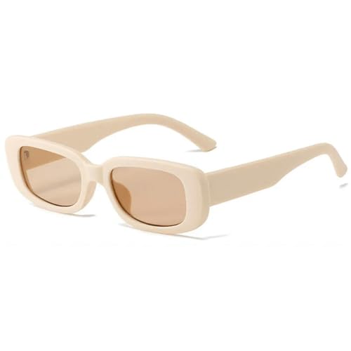 KCYSLY Damen-Sonnenbrille Männer Und Frauen Mode Vintage Beliebte Quadratische Rahmen Sonnenbrille Uv-Schutz-Y-Als Bild von KCYSLY