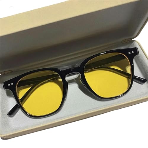 KCYSLY Damen-Sonnenbrille Mode Eyewear Frauen Quadratische Sonnenbrille Männer Vintage Schatten-C2 von KCYSLY