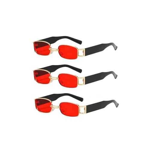 KCYSLY Damen-Sonnenbrille Mode Metall Kleine Quadratische Rahmen Hip-Hop Männer Und Frauen Sonnenbrille-N von KCYSLY