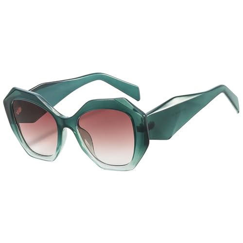 KCYSLY Damen-Sonnenbrille Modische Polygonal Light Luxus Minimalist Sonnenbrille-C-Sonstige von KCYSLY
