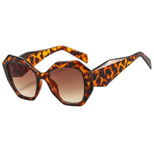 KCYSLY Damen-Sonnenbrille Modische Polygonal Light Luxus Minimalist Sonnenbrille-D-Sonstige von KCYSLY