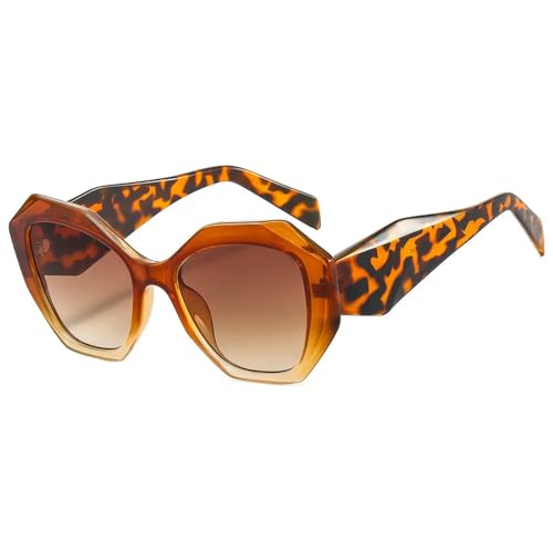 KCYSLY Damen-Sonnenbrille Modische Polygonal Light Luxus Minimalist Sonnenbrille-E-Sonstige von KCYSLY