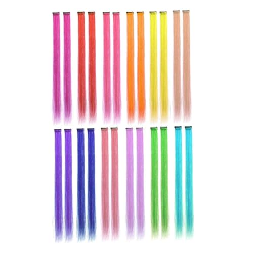 Rainbow Highlight Haarteile gefärbte Haarverlängerungen Clip für Mädchen 24 PCs 12 Farben Clip in Haarverlängerung 22 Zoll Straight Highlight Haarstücke für Cosplay Halloween Weihnachtsgeschenkmuster Rainbow Highlight Haarteile gefärbte Haarverlängerungen Clip für Mädchen 24 PCs 12 Farben Clip in Haarverlängerung 22 Zoll Straight Highlight Haarstücke für Cosplay Halloween Weihnachtsgeschenkmuster von KDAMGOQE