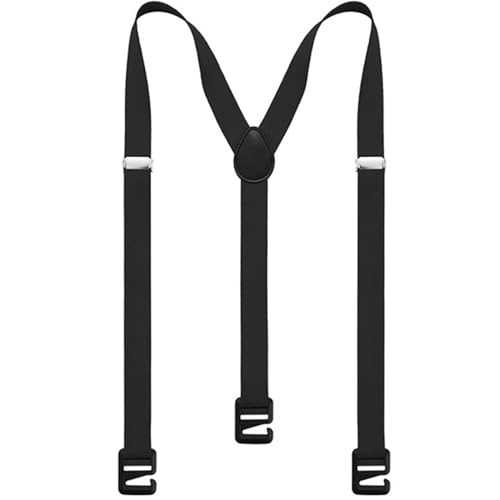 Versteckte Hosenträger für Männer versteckte elastische Hosenträger unter Kleidung Y-Back Form Outdoor-Clip-on-Wanderer versteckte Hosenträger für ausgewogene Körpertypen bis zu 115 kg (schwarz) von KDAMGOQE