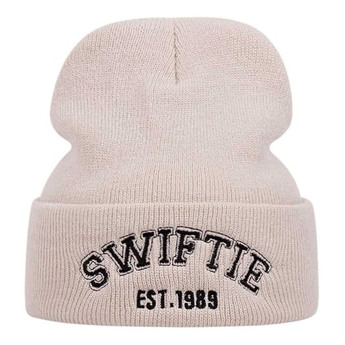 Sänger-Mütze, Musikliebhaber, Geschenke für Frauen, warme Wintermütze für Fans, Beige, M/L Sänger-Mütze, Musikliebhaber, Geschenke für Frauen, warme Wintermütze für Fans, Beige, M/L von KDAND