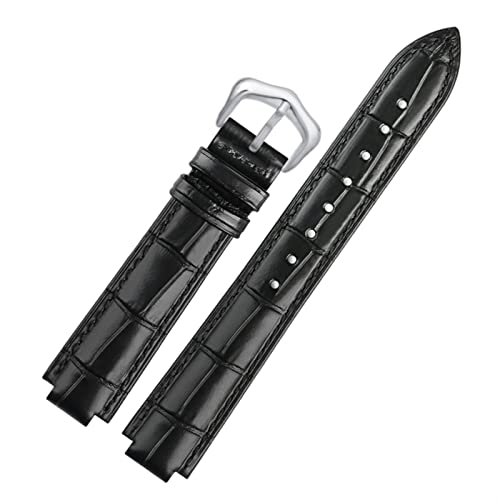 KDEGK Echtes Leder Uhrenband für Ballon Bleu Handgelenk Band Männer weibliches konvexes Lederband 14 * 8mm 18 * 11mm 20 * 12 mm Modearmband(12,18-11mm) von KDEGK