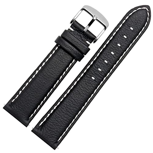 KDEGK Uhrenarmband aus echtem Leder für Ticwatch 2 Uhrenarmbänder, 20 mm, Schnellverschlussstifte, 20 mm, Achat von KDEGK