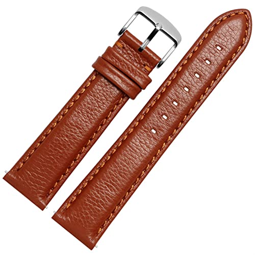 KDEGK Uhrenarmband aus echtem Leder für Ticwatch 2 Uhrenarmbänder, 20 mm, Schnellverschlussstifte, 22 mm, Achat von KDEGK