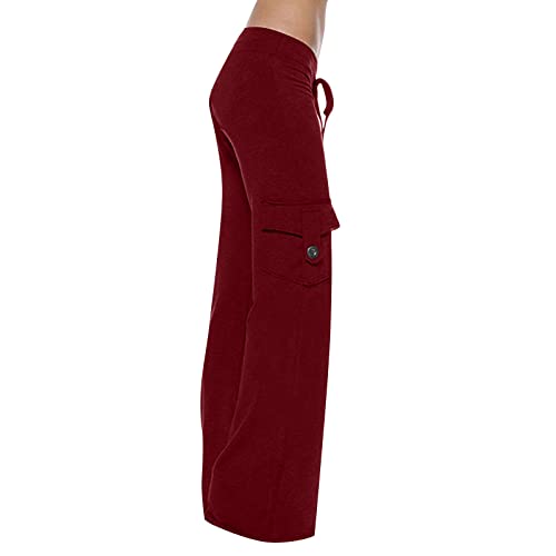 Cargohose Damen Stretch Hosen Einfarbig Mode Jogginganzug High Waist Freizeithose Lange Vintage Outdoorhose Klassisch Vintage Haremshose Baggy Stoffhose mit Taschen Wanderhose Cargohose Damen Stretch Hosen Einfarbig Mode Jogginganzug High Waist Freizeithose Lange Vintage Outdoorhose Klassisch Vintage Haremshose Baggy Stoffhose mit Taschen Wanderhose von KDEIHT