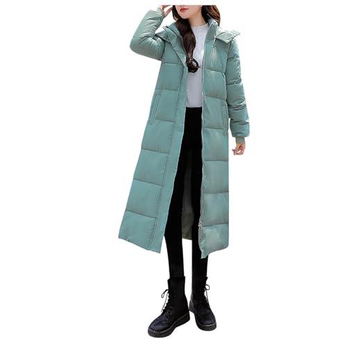 Daunenjacke Damen Winter Winterjacke Warme Lang Steppjacke Daunenmantel mit Kapuze Warm Elegant Wintermantel Puffer Jacke Casual Weiche Mantel Verdickt Übergangsjacke Outdoor Windbreaker von KDEIHT