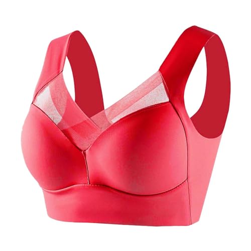 KDEIHT BH Damen ohne Bügel Nahtloser Bustier Sport Bra Große Größen Push Up Spitzen Korsage Spitze Bh Seamless Soft Bequem Klassische Bügelloser Hautfreundlich Bralette von KDEIHT
