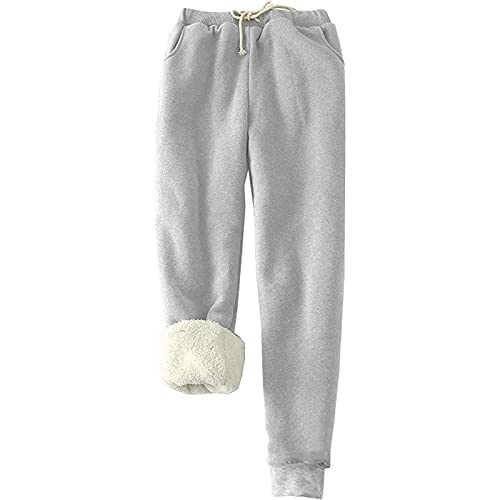 KDEIHT Damen Jogginghose Warme Fleece Freizeithose Winter Thermo Hosen Verdickte Sporthosen Gefütterte Jogger Fleecehose Verdickte Sweathose Einfarbig Sporthose mit Taschen Trainingshose KDEIHT Damen Jogginghose Warme Fleece Freizeithose Winter Thermo Hosen Verdickte Sporthosen Gefütterte Jogger Fleecehose Verdickte Sweathose Einfarbig Sporthose mit Taschen Trainingshose von KDEIHT