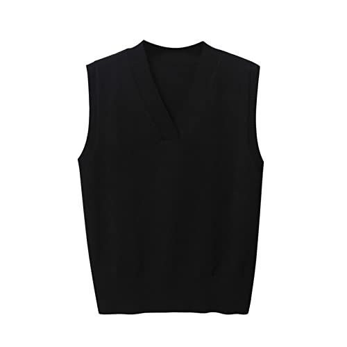 KDEIHT Damen Pullover Ärmelloser Weste V Ausschnitt Pullunder Winter Pullover Oversize Strickpullover Elegant Strickpulli Casual Winterpullover Casual Sweater Einfarbig Stricken Oberteile KDEIHT Damen Pullover Ärmelloser Weste V Ausschnitt Pullunder Winter Pullover Oversize Strickpullover Elegant Strickpulli Casual Winterpullover Casual Sweater Einfarbig Stricken Oberteile von KDEIHT