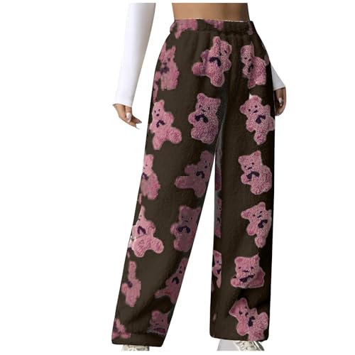 KDEIHT Jogginghose Damen Winter Warm Thermohose Sherpa Innenfutter Sweathose Gefüttert Sport Hosen Fleece Freizeithose Thermo Sweatpants Jogger Hose Plüsch Outdoorhose Hohe Taille Pyjamahose KDEIHT Jogginghose Damen Winter Warm Thermohose Sherpa Innenfutter Sweathose Gefüttert Sport Hosen Fleece Freizeithose Thermo Sweatpants Jogger Hose Plüsch Outdoorhose Hohe Taille Pyjamahose von KDEIHT