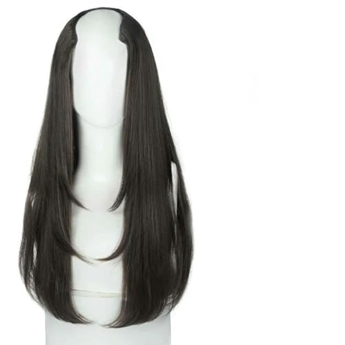 KDENRQGJ Synthetische Frisur der Frauen Langes Haar Extra Langes Haar Synthetische Perücken Schichtige Haarverlängerungen Kopfoberteil Haarvermehrung von KDENRQGJ