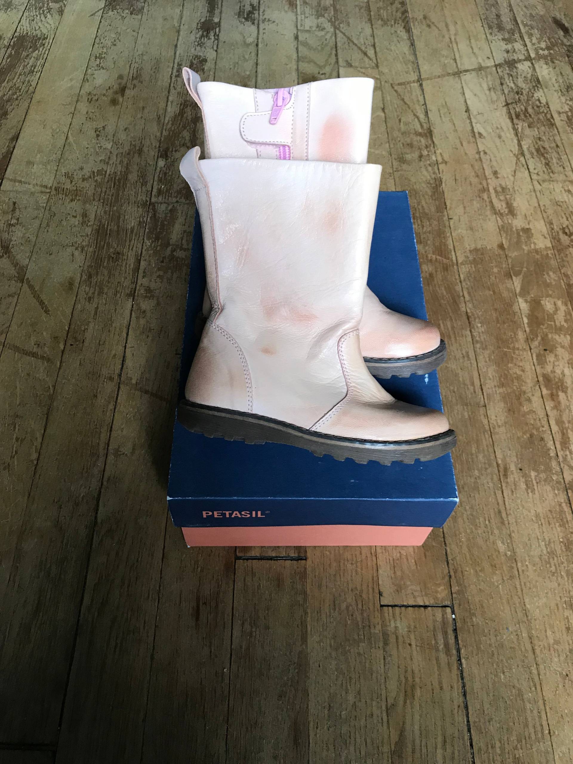 Petasil Rosa Leder Kleinkind Boot von KDGinger