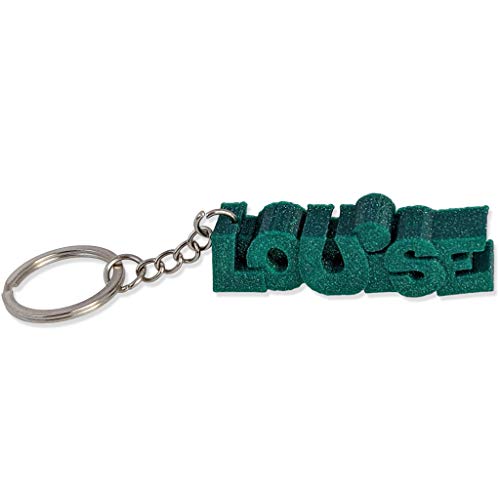 3D personalisierte Schlüsselanhänger mit einem Vornamen oder Text - ein originelles Geschenk für Mann, Frau oder Kind - 15 Farben zur Auswahl von KDO 3D