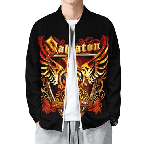 KDOFIO Sabaton Crewneck Zipper Shirt - Sweatshirt Herren Full-Zip Sweatshirt - aus Hochwertiger Polyester- Regular fit KDOFIO Sabaton Crewneck Zipper Shirt - Sweatshirt Herren Full-Zip Sweatshirt - aus Hochwertiger Polyester- Regular fit von KDOFIO