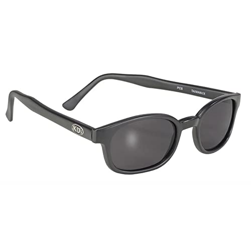 KD's 21120 Sonnenbrille, schwarz, matt, für Sportler und Motorradfahrer, für Herren & Damen, passend unter Helm, Motorrad, Fahrrad, Ski, UV400, getaucht von Jax Teller und Samcro Sons of Anarchy, von KD's