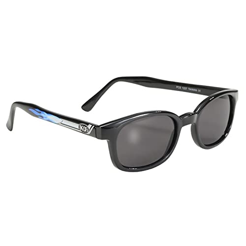 KD's X 1227 Sport-Sonnenbrille für Motorradfahrer und Motorradfahrer, Motiv: Auspuff, für Herren & Damen, passt unter Helm, Motorrad, Fahrrad, Ski, UV400, getönt – getragen von Samco Sons of Anarchy, von KD's