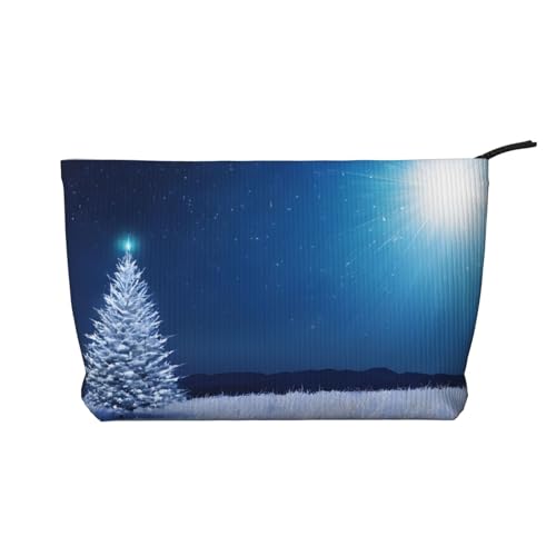 (Border Collie Florals) Cord-Make-up-Tasche mit Reißverschluss, Kosmetiktasche für Damen, kleine Make-up-Tasche für Geldbörse, tragbare Reise-Kosmetiktasche, Geschenktasche für Damen, Mädchen, Damen, von KDUBNJDS