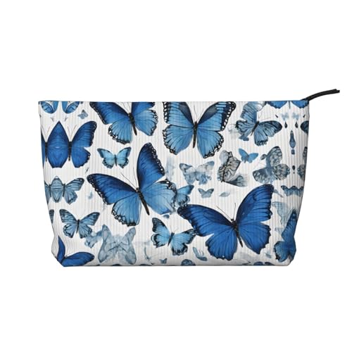 (Border Collie Florals) Cord-Make-up-Tasche mit Reißverschluss, Kosmetiktasche für Damen, kleine Make-up-Tasche für Geldbörse, tragbare Reise-Kosmetiktasche, Geschenktasche für Damen, Mädchen, Damen, von KDUBNJDS