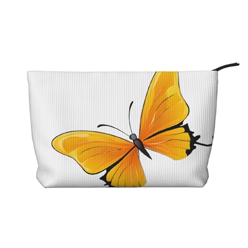 Cord-Make-up-Tasche mit Reißverschluss, Kosmetiktasche für Damen, kleine Make-up-Tasche für Geldbörse, tragbare Reise-Kosmetiktasche, Geschenktasche für Damen, Mädchen, Damen, Lila, Hübsche von KDUBNJDS