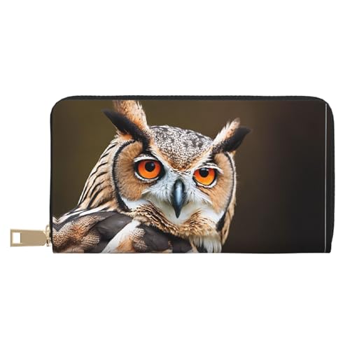 KDUBNJDS Ledergeldbörse Kreditkartenetui für Damen und Herren mit 12 Kartenfächern, 3 Fächern für Bargeld und integrierten Münzfächern mit Reißverschluss (Rot und Schwarz Rose), violett, Einheitsgröße von KDUBNJDS