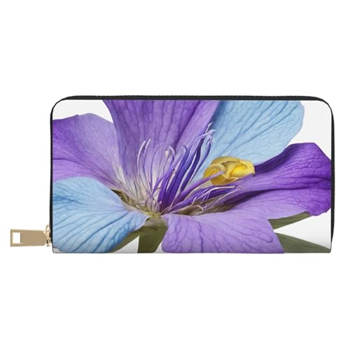 KDUBNJDS Ledergeldbörse Kreditkartenetui für Damen und Herren mit 12 Kartenfächern, 3 Fächern für Bargeld und integrierten Münzfächern mit Reißverschluss (altes Wikingerboot), Gemälde von von KDUBNJDS