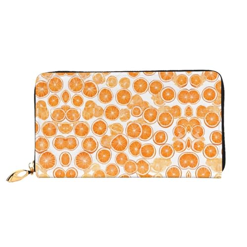 KDUBNJDS Ledergeldbörse Kreditkartenetui für Damen und Mädchen mit 12 Kartenfächern, 3 Fächern für Bargeld und integrierten Münzfächern mit Reißverschluss (Pfirsich), pfirsich, Einheitsgröße von KDUBNJDS