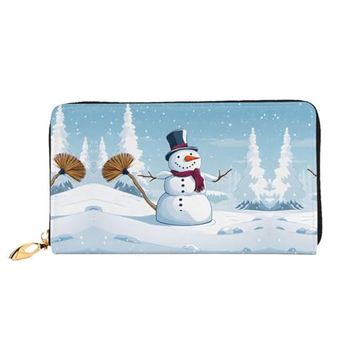 KDUBNJDS Ledergeldbörse mit Kreditkartenfächern für Damen und Mädchen mit 12 Kartenfächern, 3 Fächern für Bargeld und integrierten Münzfächern mit Reißverschluss (moderne Kunstkatze), Aufdruck "Merry von KDUBNJDS